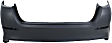 Rear Primed Bumper Cover, Except Hybrid Model, USA Built Vehicles, Without Parking Aid Sensor Holes
