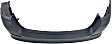Rear Primed Bumper Cover, Except Hybrid Model, USA Built Vehicles, Without Parking Aid Sensor Holes