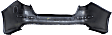Rear Primed Bumper Cover, Except Hybrid Model, USA Built Vehicles, Without Parking Aid Sensor Holes, CAPA Certified