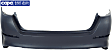 Rear Primed Bumper Cover, Except Hybrid Model, Korea Built Vehicles, CAPA Certified