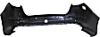 Rear Primed Bumper Cover, Except Hybrid Model, Korea Built Vehicles, With Parking Aid Sensor Holes
