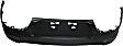 Rear Textured Bumper Cover, 4 Cyl., 2.4L Engine, Without Parking Aid Sensor Holes