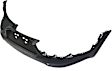 Rear Textured Bumper Cover, 4 Cyl., 2.4L Engine, Without Parking Aid Sensor Holes, CAPA Certified