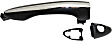 Front, Driver Side Primed Exterior Door Handle, With Key Hole