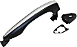 Front, Driver Side Primed Exterior Door Handle, With Key Hole