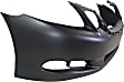 Front Primed Bumper Cover, With Fog Light Holes, Without Parking Aid Sensor Holes, Without Headlight Washer Holes