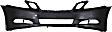 Front Primed Bumper Cover, With Fog Light Holes, Without Parking Aid Sensor Holes, Without Headlight Washer Holes
