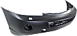 Front Primed Bumper Cover, For Models With Premium Package, With Cruise Control, Type 1, Without Parking Aid Sensor Holes, Without Fog Light Holes