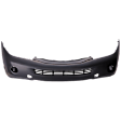 Front Primed Bumper Cover, For Models With Premium Package, With Cruise Control, Type 2, With Fog Light Holes, Without Parking Aid Sensor Holes