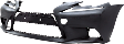 2014-2015 Lexus IS250 - Front Primed Bumper Cover, F Sport Model, With Fog Light Holes, Without Parking Aid Sensor Holes and Headlight Washer Holes