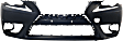 2015 Lexus IS250 Base - Front Primed Bumper Cover, For Models Without F Sport Package and Headlight Washer Holes, With Park Distance Control Sensor Holes, CAPA Certified