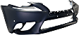 2015 Lexus IS250 Base - Front Primed Bumper Cover, For Models Without F Sport Package and Headlight Washer Holes, With Park Distance Control Sensor Holes, CAPA Certified