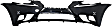 2015 Lexus IS250 Base - Front Primed Bumper Cover, For Models Without F Sport Package and Headlight Washer Holes, With Park Distance Control Sensor Holes, CAPA Certified