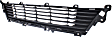 Front Bumper Grille, Textured Gray, Base Model, CAPA Certified
