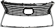 Grille Assembly, Chrome Shell with Painted Black Insert