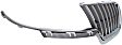 Passenger Side, Upper Grille Assembly, Chrome Shell with Painted Gray Insert, Grille