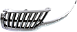 Driver Side Upper Grille Assembly, Chrome Shell with Painted Gray Insert, Grille