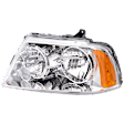 Driver Side Headlight, with Bulb, Halogen, Clear Lens, 8 Cyl., 5.4L Engine