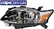 Driver Side Headlight, with Bulb, Halogen, Clear Lens, 6 Cyl., 3.5L Engine, Canada Built Vehicle, CAPA Certified