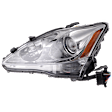2008 Lexus IS350 - Driver Side HID/Xenon Headlight, Without bulb(s), For Models With Auto Leveling Lights, OE Replacement
