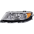 Driver Side Halogen Headlight, With bulb(s), OE Replacement, Sedan, CAPA Certified