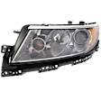Driver Side Halogen Headlight, With bulb(s), OE Replacement, Sedan, CAPA Certified