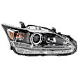 Passenger Side Headlight, with Bulb, Halogen, Clear Lens, 4 Cyl., 1.8L Engine, CAPA Certified