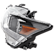 Passenger Side Headlight, with Bulb, Halogen, Clear Lens, 4 Cyl., 1.8L Engine, CAPA Certified