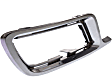 Front, Passenger Side Fog Light Trim, Chrome, Sedan