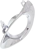Front, Passenger Side Fog Light Trim, Chrome, Base Model, with out F Sport Package