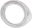 Front, Passenger Side Fog Light Trim, Chrome, Base Model