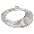 Front, Driver Side Fog Light Trim, Chrome, Ring Bezel, Base Model