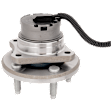 Front, Driver or Passenger Side Wheel Hub, With Bearing, With Sensor, 5 x 4.45 in. Bolt Pattern, 8 Cyl., 4.6L Engine