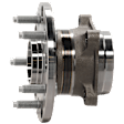 Rear, Driver or Passenger Side Wheel Hub, 5 Lugs, With Bearing