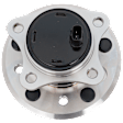 Rear, Driver Side Wheel Hub, 5 Lugs, With Bearing, With Sensor