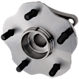 Rear, Driver or Passenger Side Wheel Hub, With Bearing, 5 x 4.5 in. Bolt Pattern, AWD