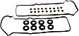 2004 Lexus LS430 - Valve Cover Gasket, With Grommets and Spark Plug Tube Seals, 8 Cyl 4.3L