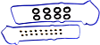 2004 Lexus LS430 - Valve Cover Gasket, With Grommets and Spark Plug Tube Seals, 8 Cyl 4.3L