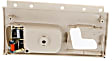 Front, Passenger Side Interior Door Handle, Beige Bezel with Chrome/Gold Lever, Without Door Lock Hole, Heater and Memory Switch Hole, 8 Cyl., 4.6L Engine