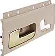 Front, Driver Side Interior Door Handle, Beige Bezel with Chrome/Gold Lever, Without Door Lock Hole, Heater and Memory Switch Hole, 8 Cyl., 4.6L Engine