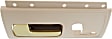 Front, Driver Side Interior Door Handle, Beige Bezel with Chrome/Gold Lever, Without Door Lock Hole, Heater and Memory Switch Hole, 8 Cyl., 4.6L Engine