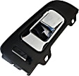 Front, Passenger Side Chrome Lever with Black Bezel Interior Door Handle