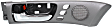 2002-2003 Lexus ES300 - Front, Driver Side Interior Door Handle, Gray Bezel with Chrome Lever, With Door Lock Button, Base Model