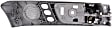 2002-2003 Lexus ES300 - Front, Driver Side Interior Door Handle, Gray Bezel with Chrome Lever, With Door Lock Button, Base Model