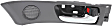 2004-2006 Lexus ES330 - Front, Passenger Side Interior Door Handle, Black Bezel with Chrome Lever, With Door Lock Button, Base Model