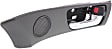 2004-2006 Lexus ES330 - Front, Passenger Side Interior Door Handle, Black Bezel with Chrome Lever, With Door Lock Button, Base Model