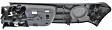 2004-2006 Lexus ES330 - Front, Passenger Side Interior Door Handle, Black Bezel with Chrome Lever, With Door Lock Button, Base Model