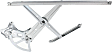 Front, Driver Side Power Window Regulator, Without Motor