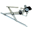 Front, Driver Side Window Regulator, Power, With 5 Prong Connector With Anti-Pinch Feature, Base Model