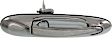 Rear, Passenger Side Chrome Exterior Door Handle, Without Key Hole